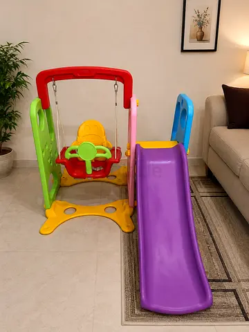 Kids swing + slide