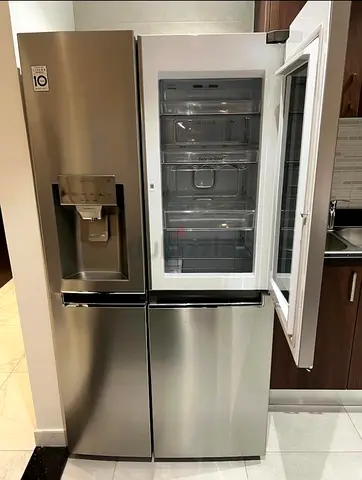 Free Delivery- LG ThinQ Model KNOCK Door InstaView Side-by-side Fridge And Freezer With ice maker