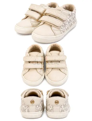 Beige Michael Kors toddler sneakers - velcro, size 23 EU