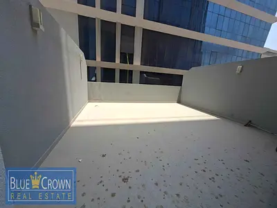 Chiller free studio with huge terrace kitchen appliances front of burjman metro with parking