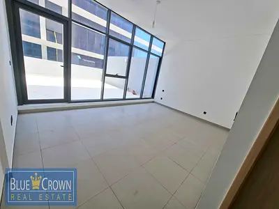 Chiller free studio with huge terrace kitchen appliances front of burjman metro with parking