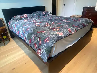 Ikea King Size Bed With Ikea Mattress 180x200cm