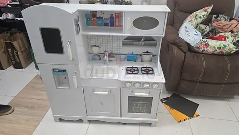 Wooden Play Kitchen for Kids