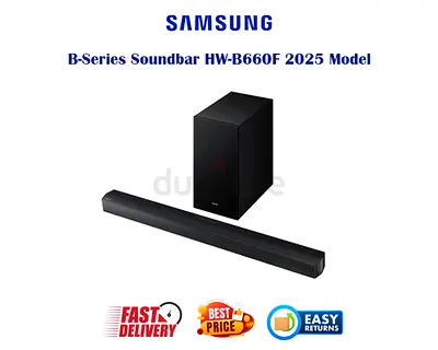 Samsung B-Series Soundbar in Dubai - With Subwoofer HW-B660F - Excellent Condition, FREE DELIVERY