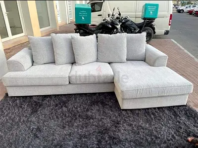 The one Kingston L Shape Sofa Grey