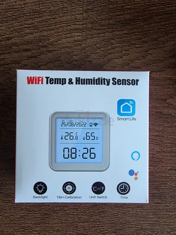 WiFi Temperature & Humidity Sensor (Smart, LCD Display)