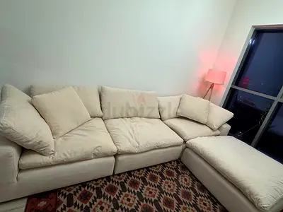 Beige color marina home sofa
