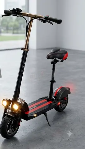 Electric Scooter with Seat — Good Condition, LED Lights