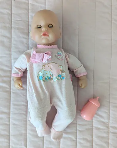 Baby Annabell doll with bottle - soft body