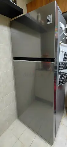 Used 2-door Stainless Steel Refrigerator, Good Working Condition
