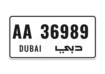 Dubai AA 36989 ( 3 6 9 )