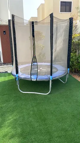 Used 6ft Kids Trampoline with Safety Net - Good Condition