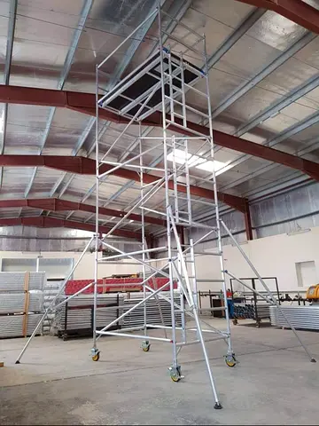 Used Aluminum Scaffolding for sale.