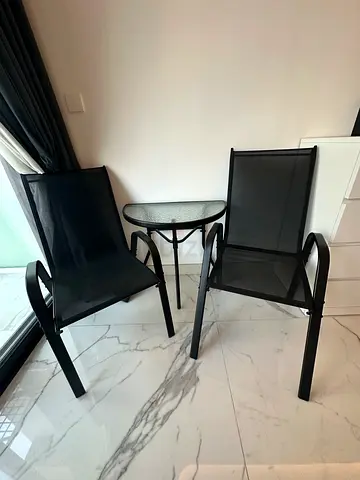 PAN Home Bond Balcony Set (2 Chairs + Table) – Like New, Never Used Outdoors