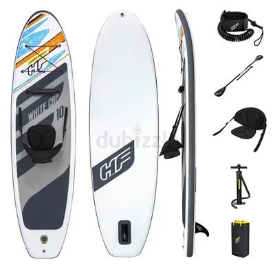 White Cap Inflatable Stand-Up Paddle Board - 10ft SUP with Paddle & Pump