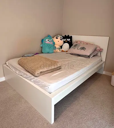 Ikea Queen size bed with mattress available in perfect condition