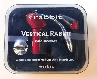 Vertical Rabbit, Aerating Pourer, Foil cutter and Extra Spiral