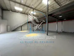 Shed for rent in Sajaa on a main road, 3,900 sq. ft., suitable for storage, workshops, industrial an