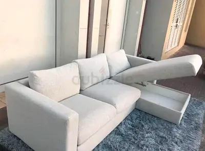 As good as like new Ikea Vimle L Shape Sofa Beige with storage
