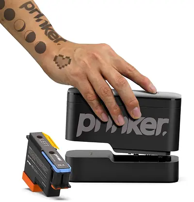 Prinker S Temporary Tattoo Device Package for Your Instant Custom Temporary Tattoos with Premium Cos