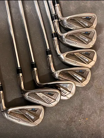 Set of TaylorMade SIM 2 Max Iron Clubs - 5/6/7/8/9/P/A Piece Set