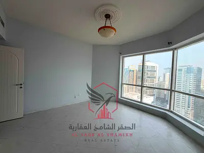 تكييف مجاني، جيم ومسبح وكيدز أريا مجاني، غاز مركزي، برج عائلي، صيانة مجانية. غرفة وصالة، حمامان، موزع كبير، إطلالة بانورامية، المجاز 3.