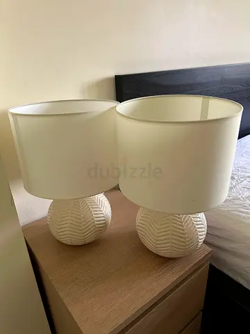 Pair of Elegant Bedside Table Lamps for Sale