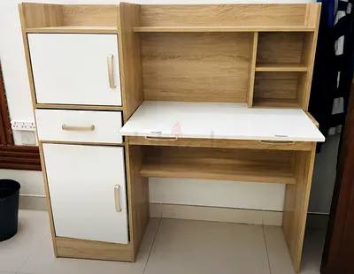 HOME BOX All-In-One Study Desk with Storage Hutch!