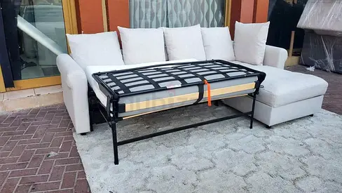Ikea Gronlid L shape sofa bed Beige