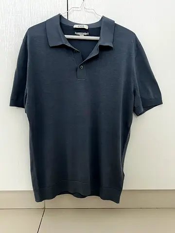 COS silk polo shirt