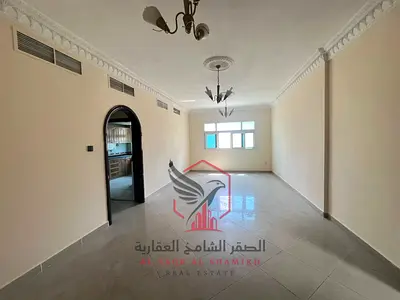 Open view with balcony, two-bedroom apartment and living room at the lowest price, with parking and security cheque, for annual rent in the most beaut
