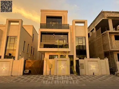 A villa on the main street, ready to move in, with a special cash discount, in one of Ajman's most prestigious areas. Electricity and water included.