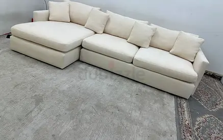 Same like new condition crate&barrel lshape sofa