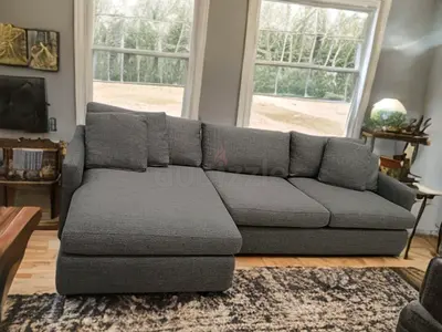 Lounge Deep crate and barrel lshape sofa