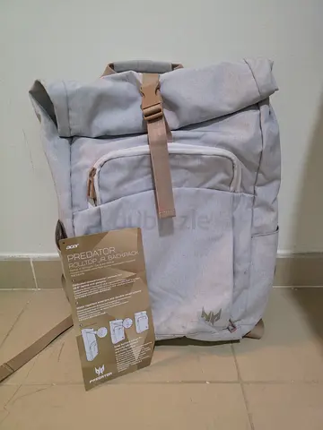 Acer Predator Rolltop Backpack - Fits Laptop - Beige