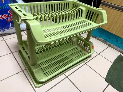 Classifieds: Two-tier Plastic Dish Drainer Rack - Light Green ...