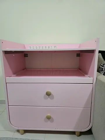 Ikea Pink Children's Dresser with Drawers - Good Condition