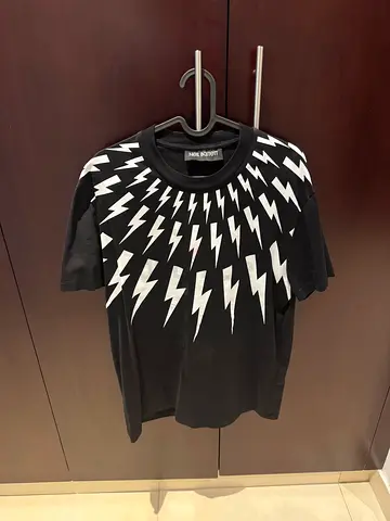 Neil Barrett Black bolt tee