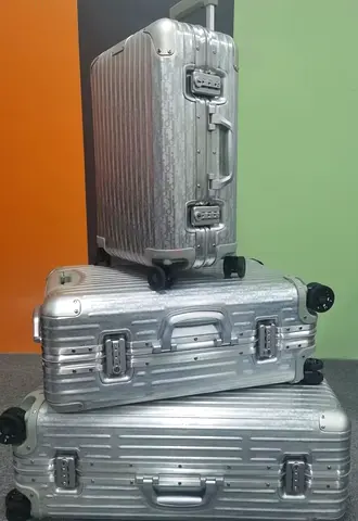 Dior × RIMOWA Oblique Suitcase setSilver Aluminum