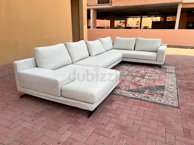 Eberza U Shape Sofa Beige