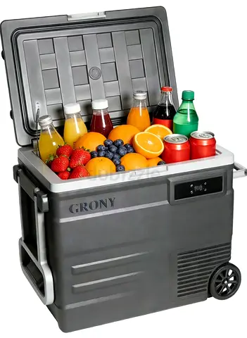 CRONY 45L Portable Car Refrigerator/Freezer Deep cooling to -20°C, 12V/24V DC and 100-240V AC dual p
