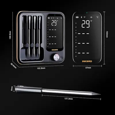 Inkbird Wireless Meat Thermometer with 4 Probes