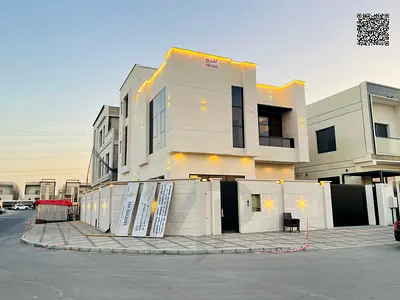 For sale: A distinctive villa in Al Yasmeen area, Ajman. Two floors plus a roof terrace. Strategic
