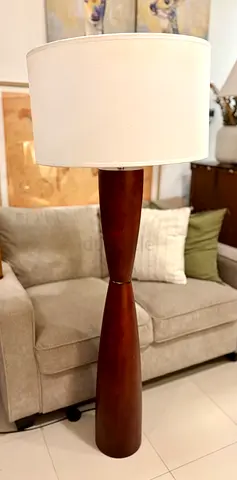 Solid wood floor lamp AED 350
