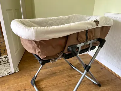 Portable bedside bassinet / newborn cradle in good condition