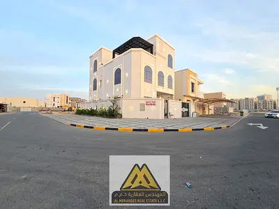 Luxury villa for sale in Al Amerah, Ajman. High-end finishing and very distinctive specifications. All fees included. Located in Al Amerah area