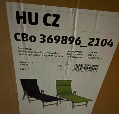 4 Sun Lounger Cushions - 200 AED Box...