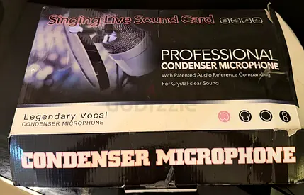 Professional Condenser Microphone for Singing and Live Streaming