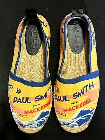 Paul Smith Mackerel Print Espadrilles Slip-ons