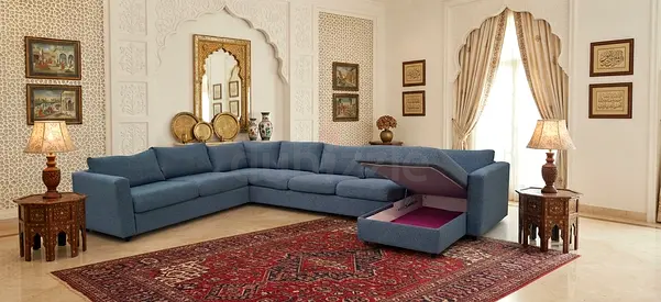 Modern Sofa Bed with Flexible Corner – Designed to suit different living room layouts. The L-shape